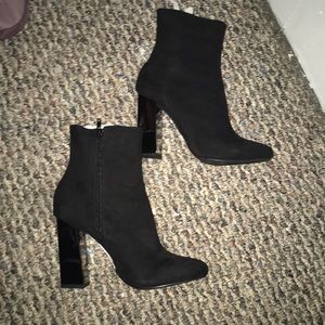 Black chrome heels size 8